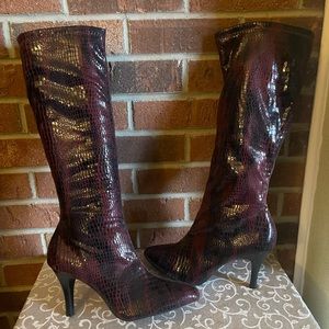 Diba Sassy Thing Boots (97604) Really Cute (New)Size 9M Burgundy